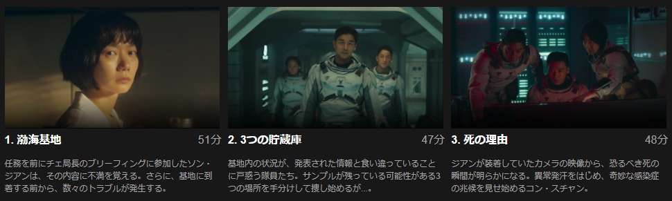 静かなる海　Netflix　話数